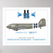 DAKOTA C47 SKYTRAIN - DRAG "EM OOT POSTER (Vorne)