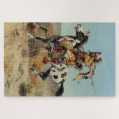 "Dakota Chief" von Charles M Russell Puzzle (Horizontal)