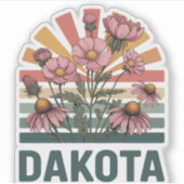 Dakota Floral Aufkleber (Vorderseite)