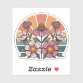 Dakota Floral Wildflower Aufkleber (Blatt)