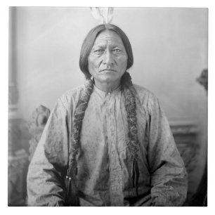 Dakota Leader sitzt Bull Native Amerikanische Urei Fliese