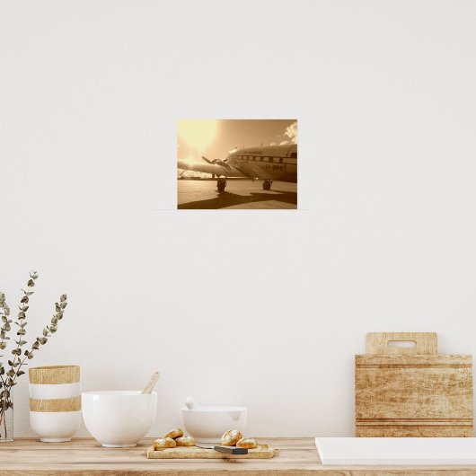 "Dakota Longing for the Sky in Abend Sun" Poster (Küche)