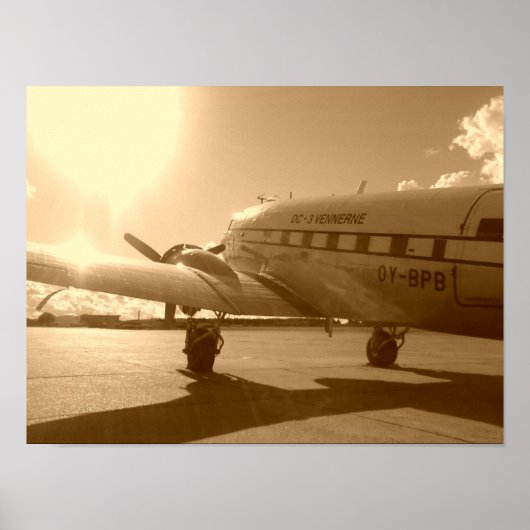 "Dakota Longing for the Sky in Abend Sun" Poster (Vorne)