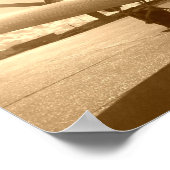 "Dakota Longing for the Sky in Abend Sun" Poster (Ecke)