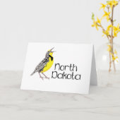 Dakota Meadowlark Karte (Gelbe Blume)