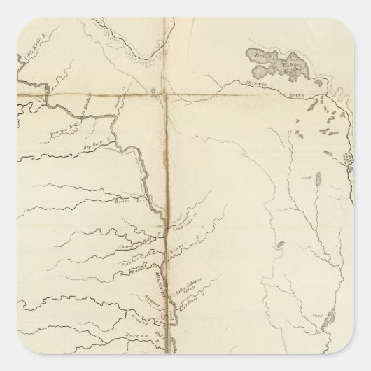 Dakota Quadratischer Aufkleber (Vorderseite)