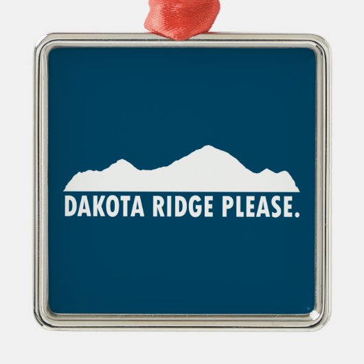 Dakota Ridge Bitte Ornament Aus Metall (Vorne)