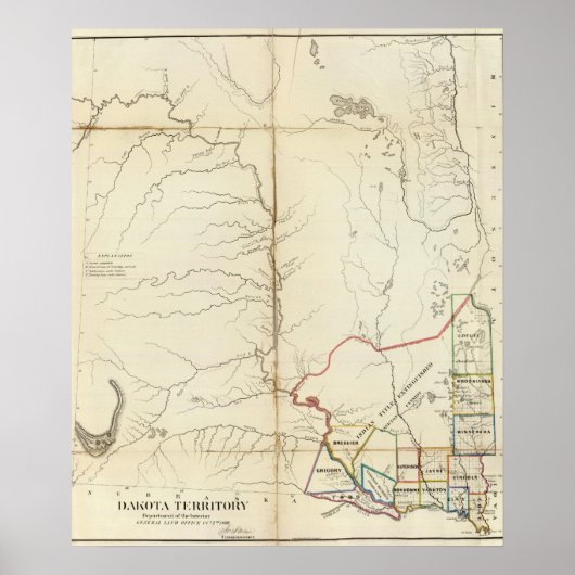 Dakota-Territorium Poster (Vorne)