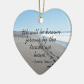 Dakota Tribe Quote Herz-Ornament Keramik Ornament (Links)
