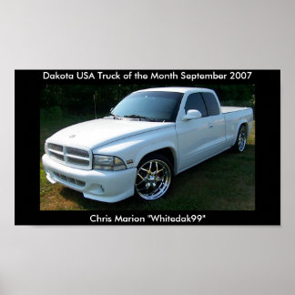 Dakota USA 2007 Lkw des Monats Poster