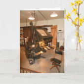 "Dakota Village Printing Press" Geburtstagskarte Karte (Gelbe Blume)