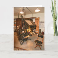 "Dakota Village Printing Press" Geburtstagskarte