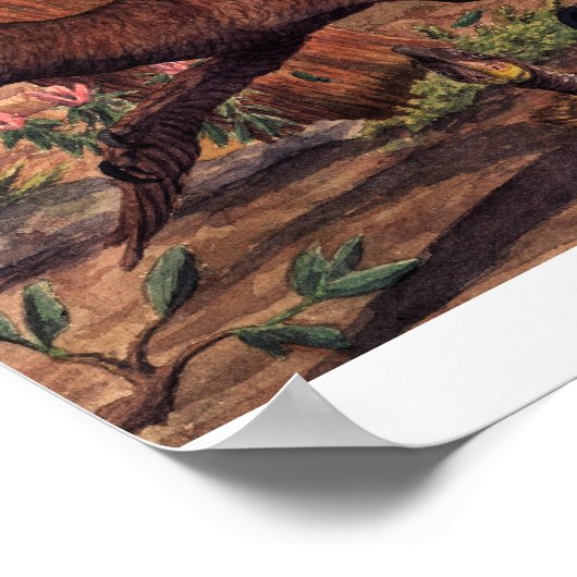 Dakotaraptor Poster (Ecke)