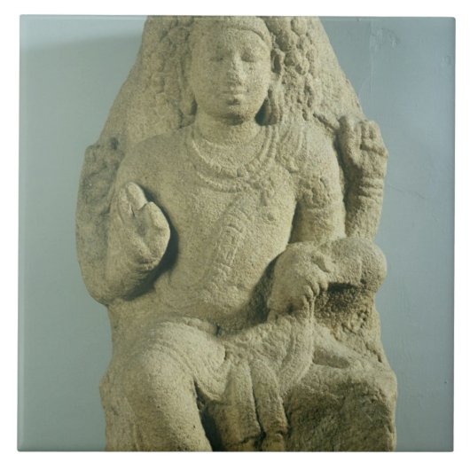 Dakshinamurti, Tamil Nadu, Pallava Dynastie Fliese (Vorderseite)