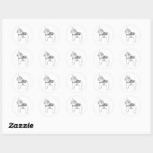 Dal Horse Sticker (Blatt)