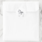 Dal Horse Sticker (Tasche)