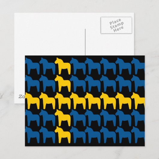 Dala Flag Postkarte (Vorne/Hinten)