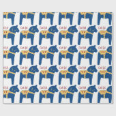 Dala-Gott-Jul Geschenkpapier (Flach)