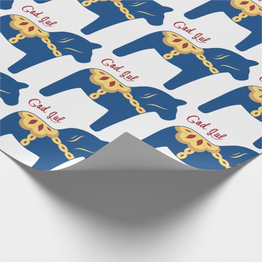 Dala-Gott-Jul Geschenkpapier (Ecke)