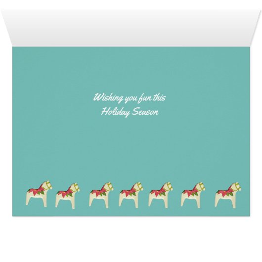 Dala Holiday Card (Innenansicht Horizontal (Unten))