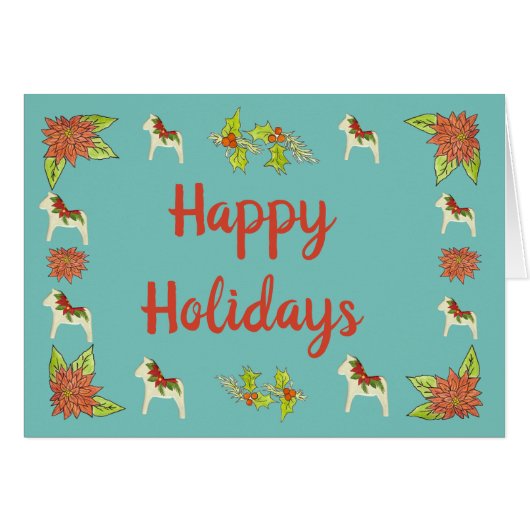 Dala Holiday Card (Vorderseite (Horizontal))