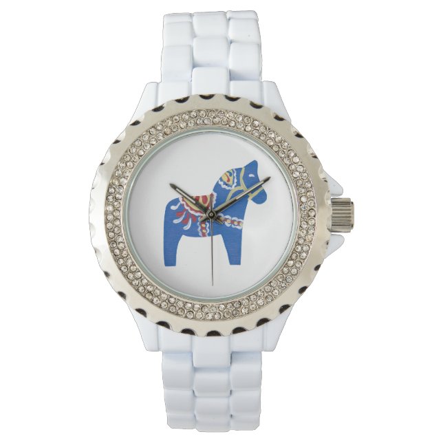 Dala Horse Armbanduhr (Vorderseite)