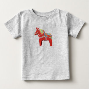 Dala Horse Baby Bodysuit T-shirt