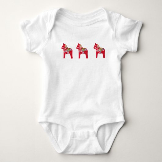 Dala Horse Baby Clothes Baby Strampler (Vorderseite)