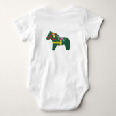 Dala Horse Baby Romper Strampler (Rückseite)