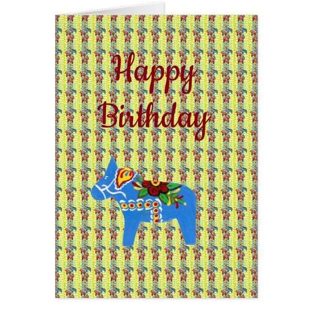 Dala Horse Birthday (Vorne)