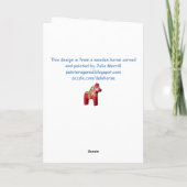 Dala Horse Birthday Card Karte (Rückseite)