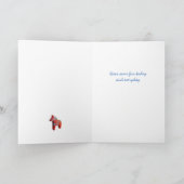 Dala Horse Birthday Card Karte (Innenseite)