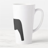 Dala Horse Black Latte Tasse (Rechts)