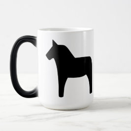 Dala Horse Black Magic Tasse