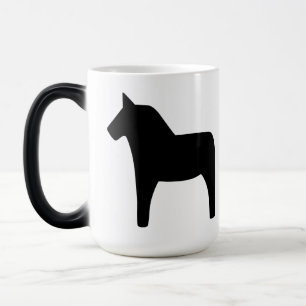 Dala Horse Black Magic Tasse