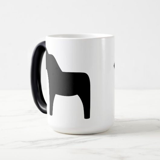 Dala Horse Black Magic Tasse (Vorderseite Links)
