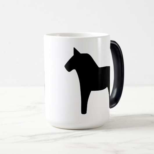 Dala Horse Black Magic Tasse (VorderseiteRechts)