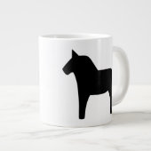 Dala Horse Black Specialty Tasse (Vorderseite Rechts)