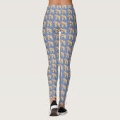 Dala Horse Blue Leggings (Rückseite)