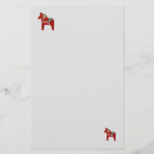 Dala Horse Briefpapier (Vorderseite)