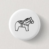 Dala Horse Button (Vorderseite)