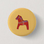 Dala Horse Button (Vorderseite)