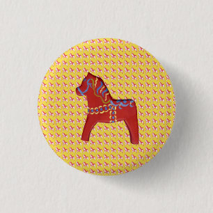 Dala Horse Button