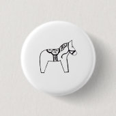 Dala Horse Button (Vorderseite)