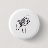 Dala Horse Button (Vorderseite)