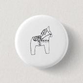 Dala Horse Button (Vorderseite)