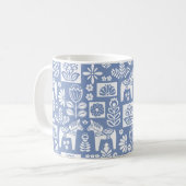 Dala Horse Collage Periwinkle Kaffeetasse (Vorderseite Links)
