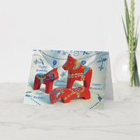 Dala Horse Collection Geburtskarte