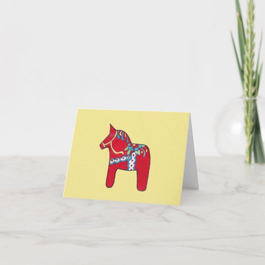 Dala Horse Collectors Notecard Karte (Vorderseite)
