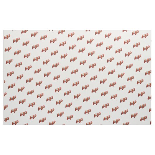 Dala Horse Cotton Fabric Stoff (Yard (91,4 cm))